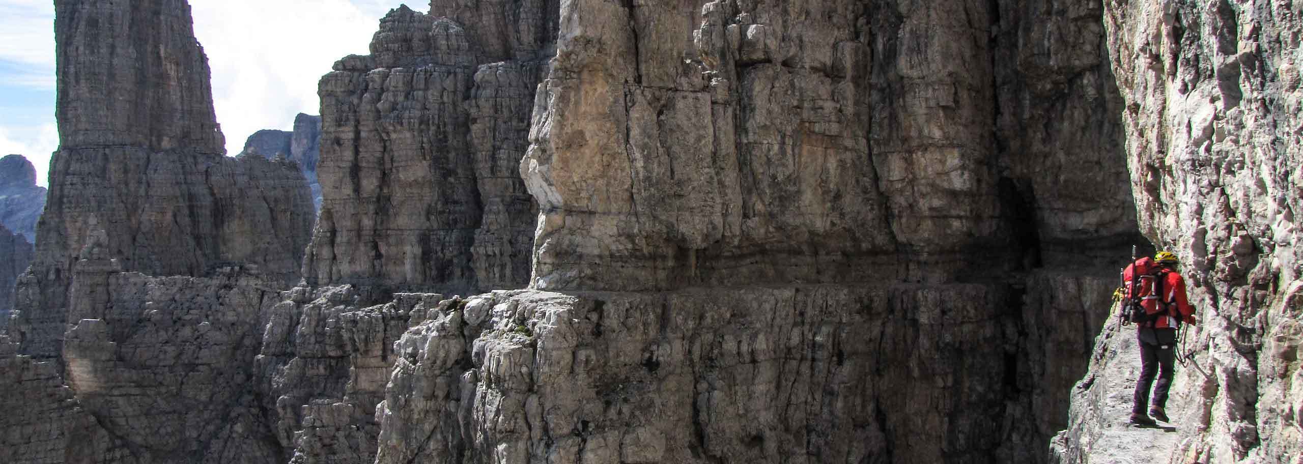 Via Ferrata in Brenta Dolomites, Guided Via Ferrata Trips