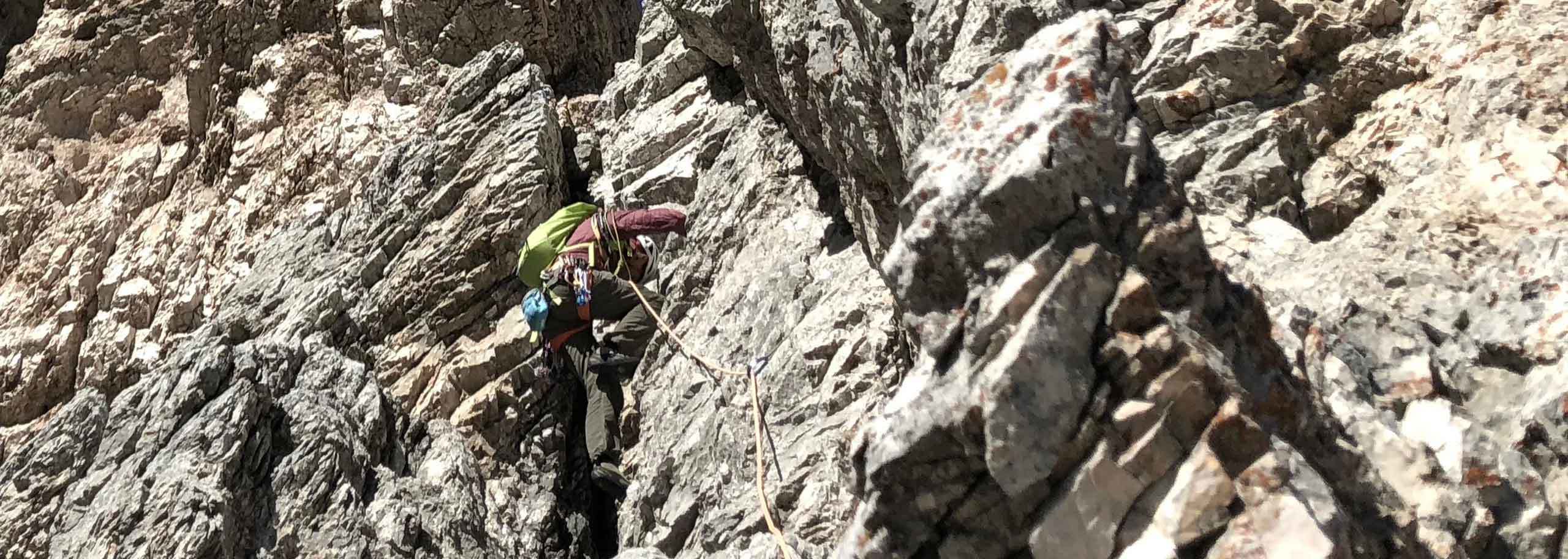 Climbing with a Mountain Guide in Carezza in Val d'Ega