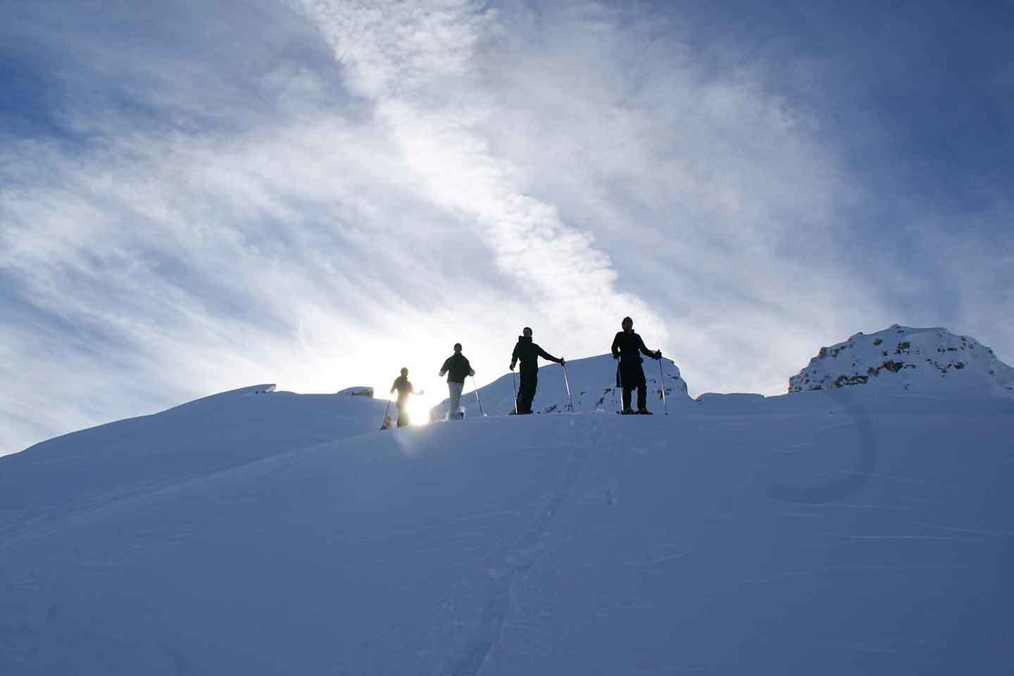 Snowshoeing in the Dolomites, Guided Snowshoes Hiking