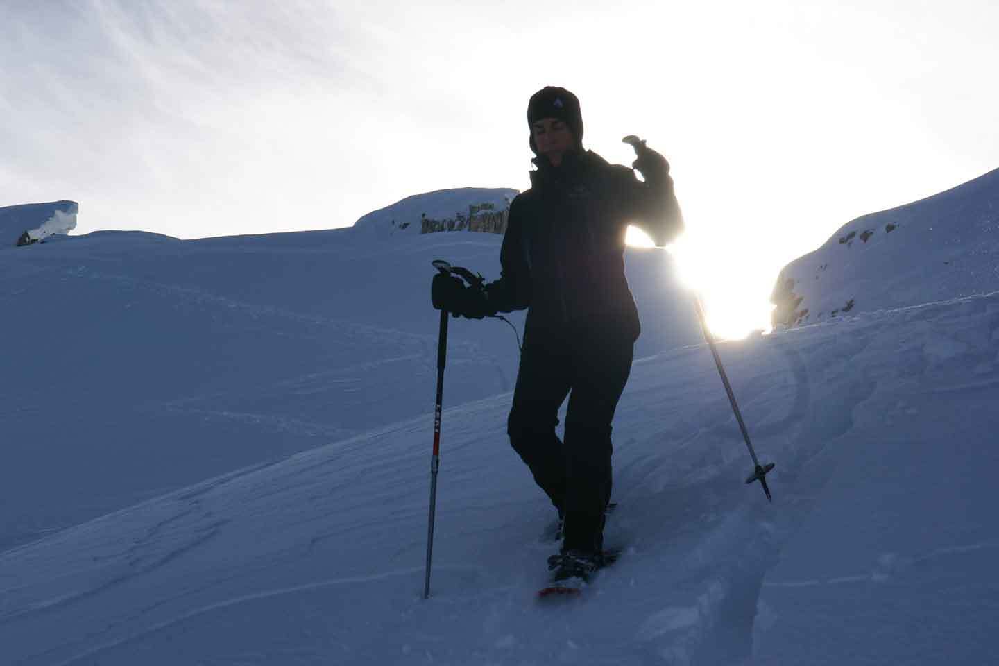 Snowshoeing in Monte Rosa, Guided Snowshoes Hiking