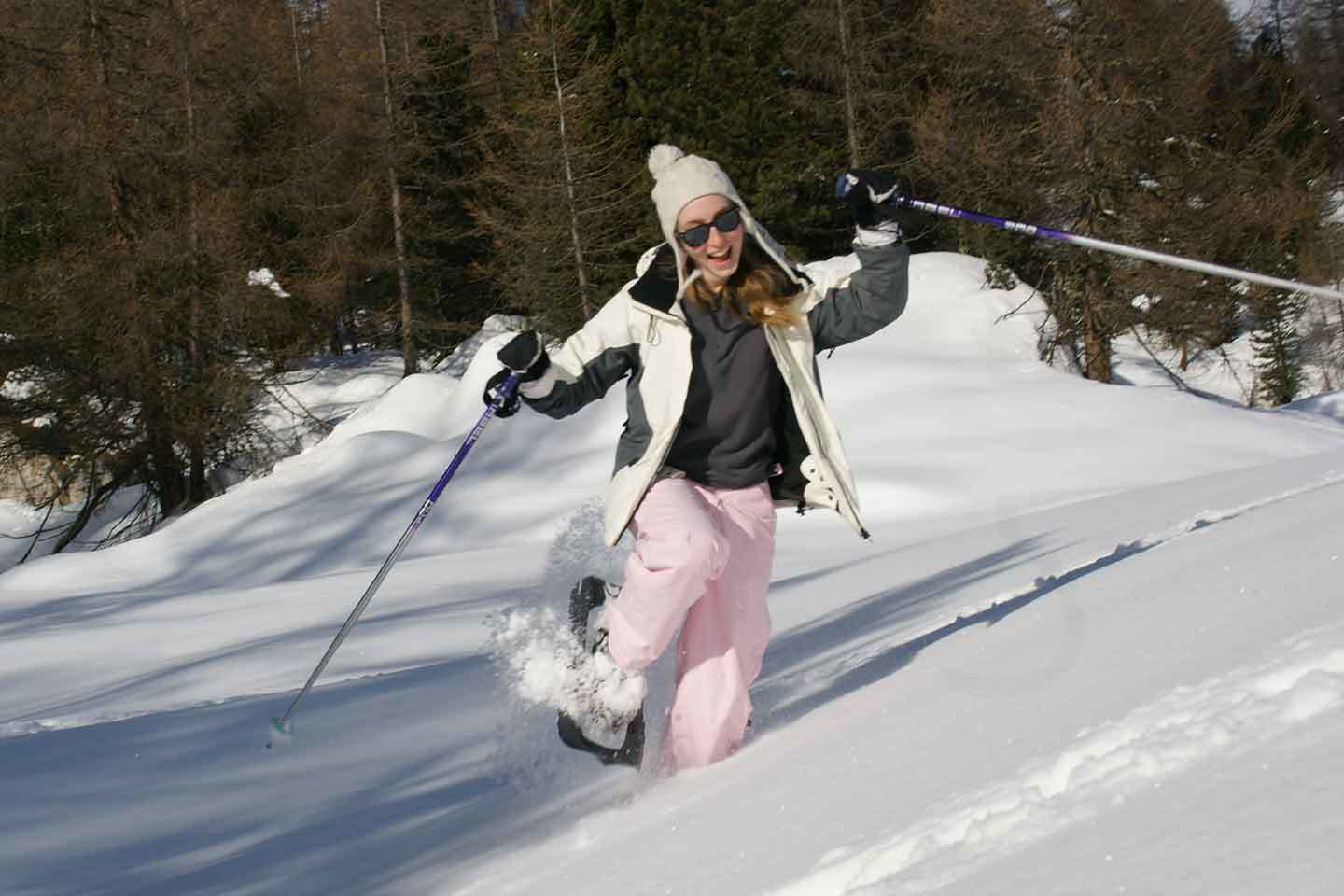 Snowshoeing in Predazzo, Guided Snowshoes Hiking