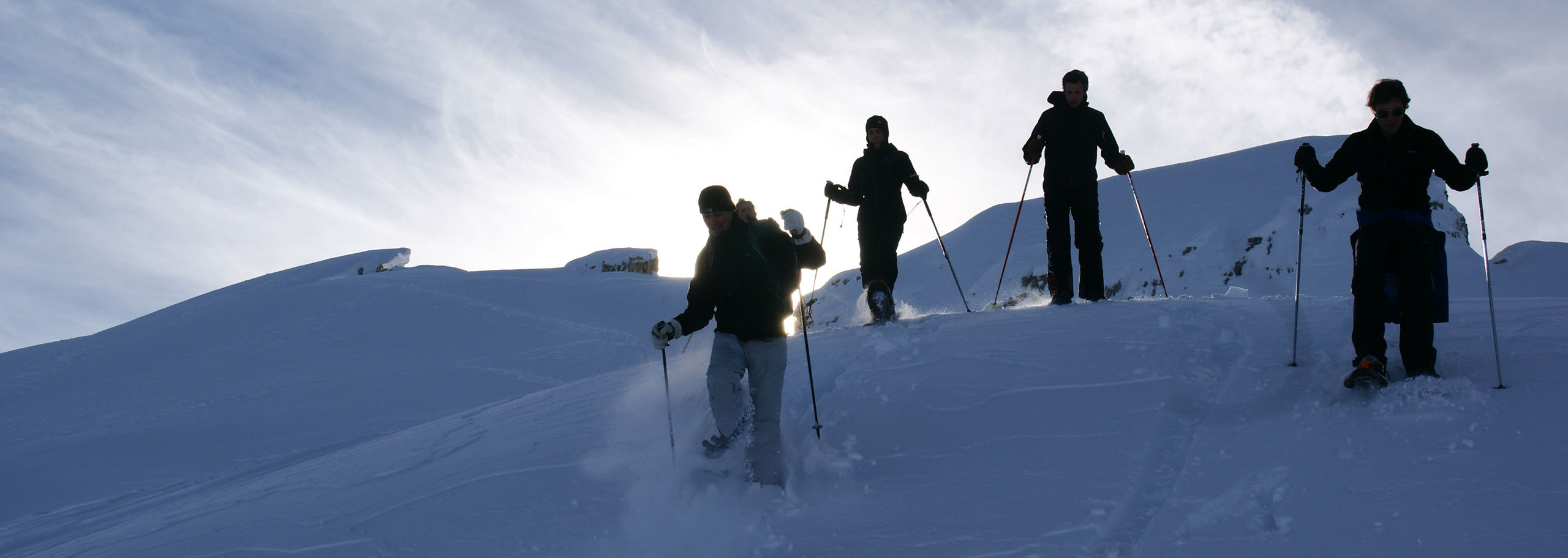 Snowshoeing in Folgarida Marilleva, Guided Snowshoes Hiking