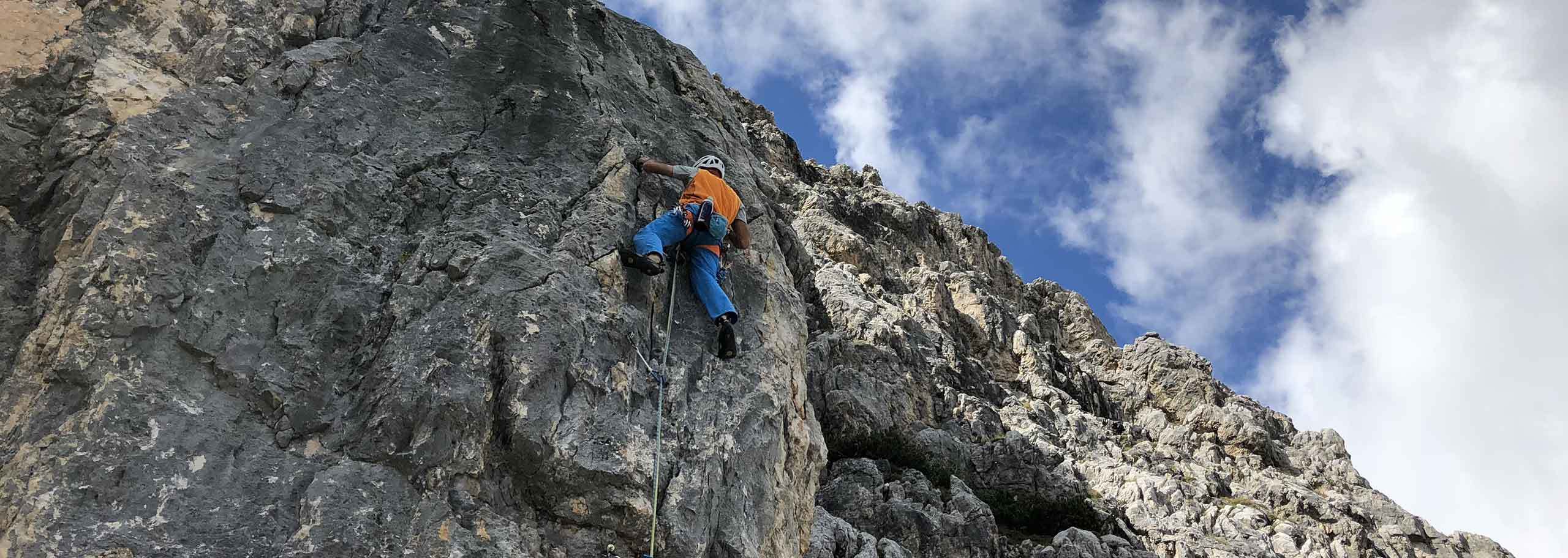 Climbing with a Mountain Guide in Falcade