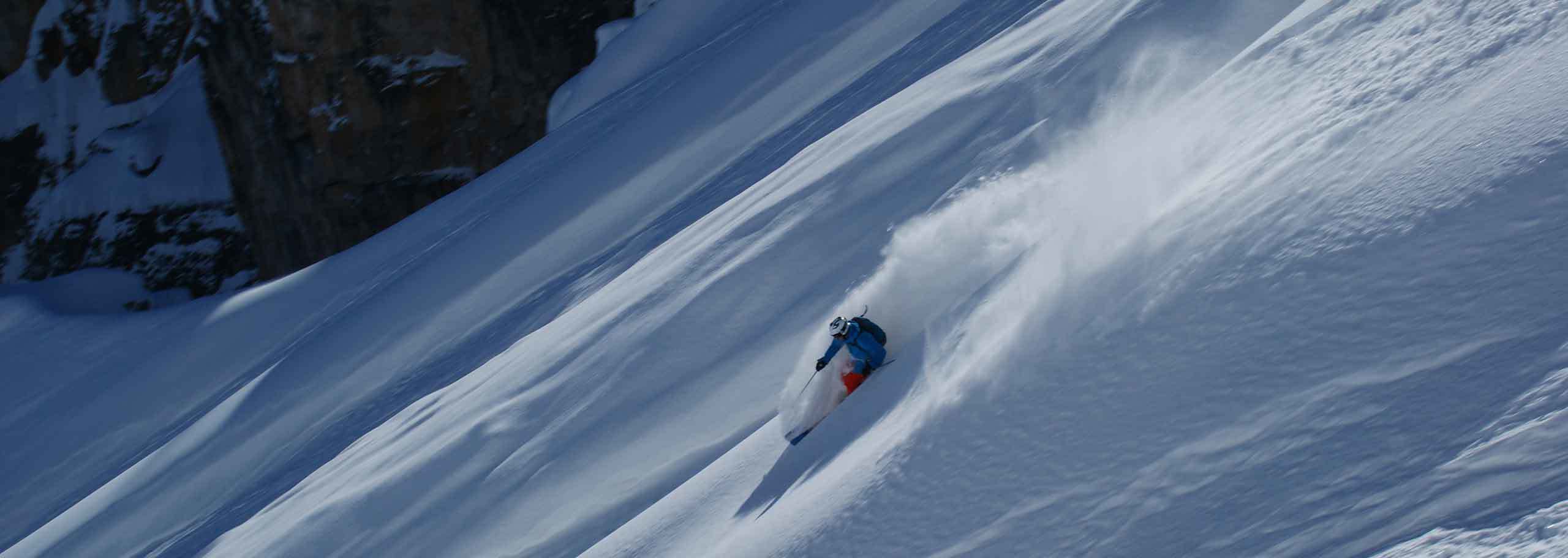 Off-piste Skiing in the Dolomites, Guided Freeride Skiing Trip