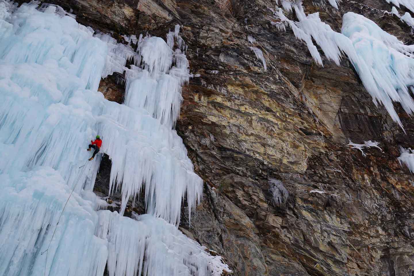 Arrampicata su Ghiaccio in Valsavarenche, Valleile, Valnontey