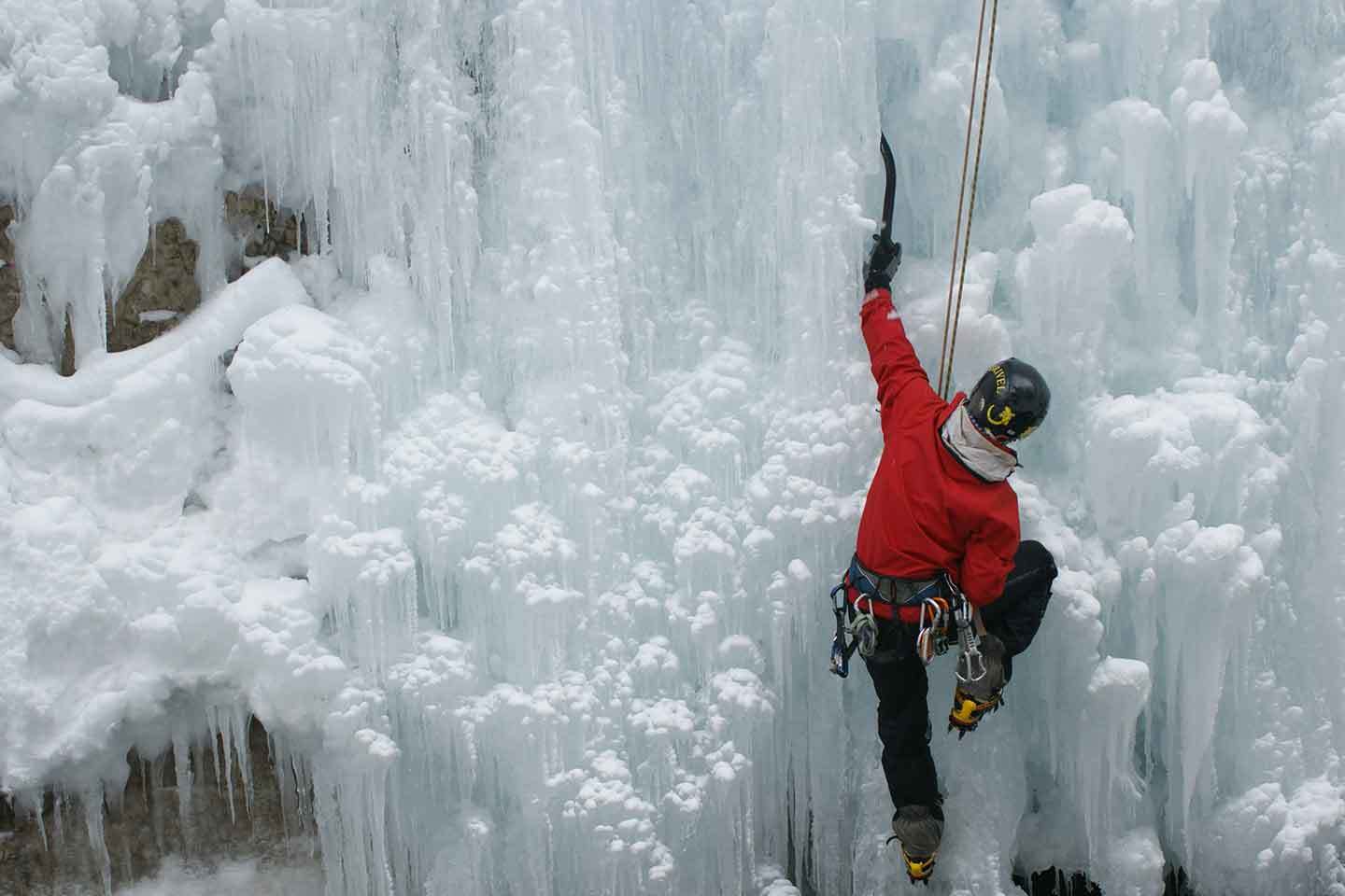 Ice Climbing in Monviso, Icefalls Climbing