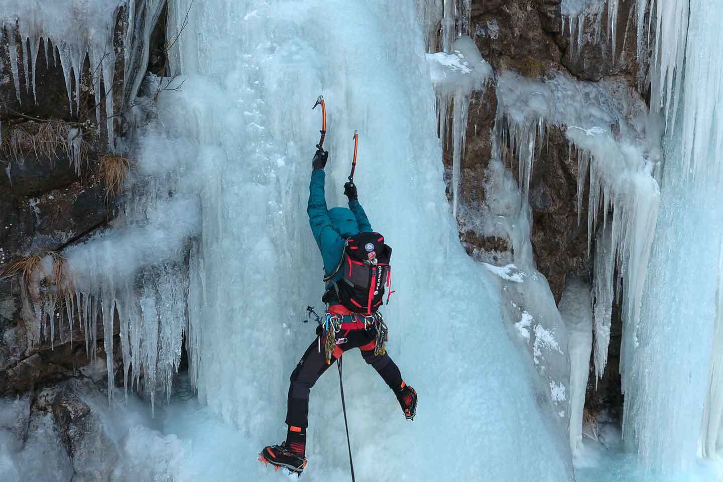 Ice Climbing in Predazzo, Guided Icefalls Climbing Experience