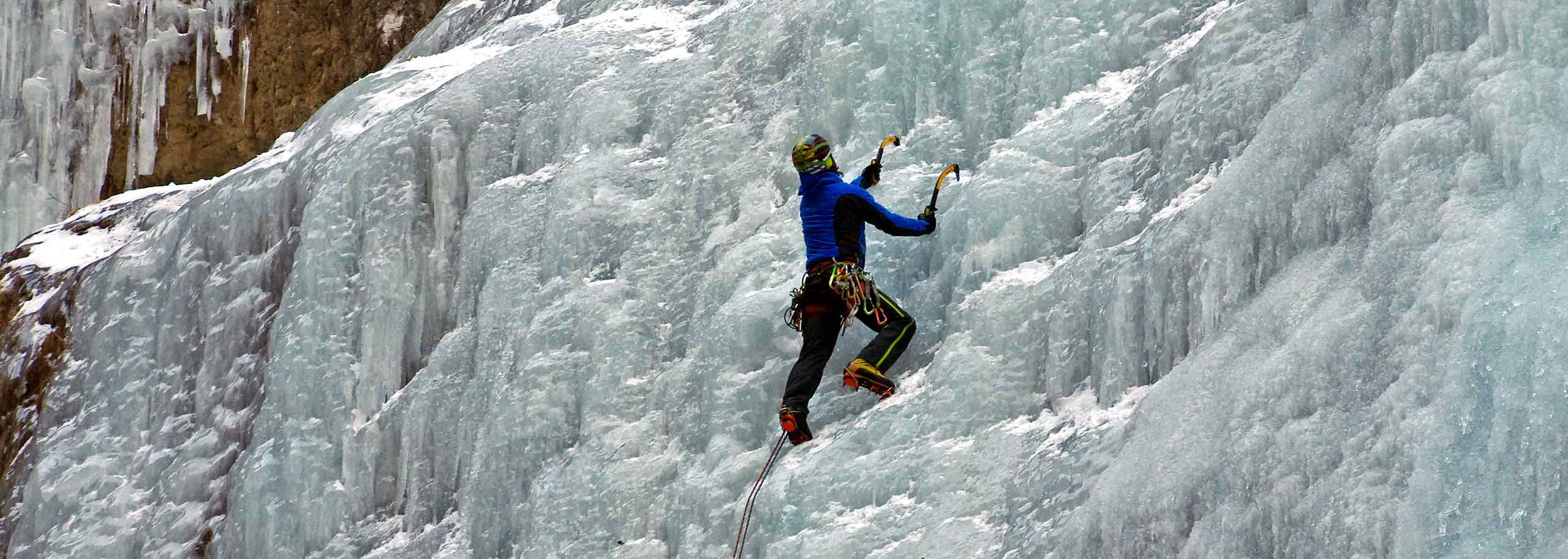 Ice Climbing with a Mountain Guide in Val Pusteria