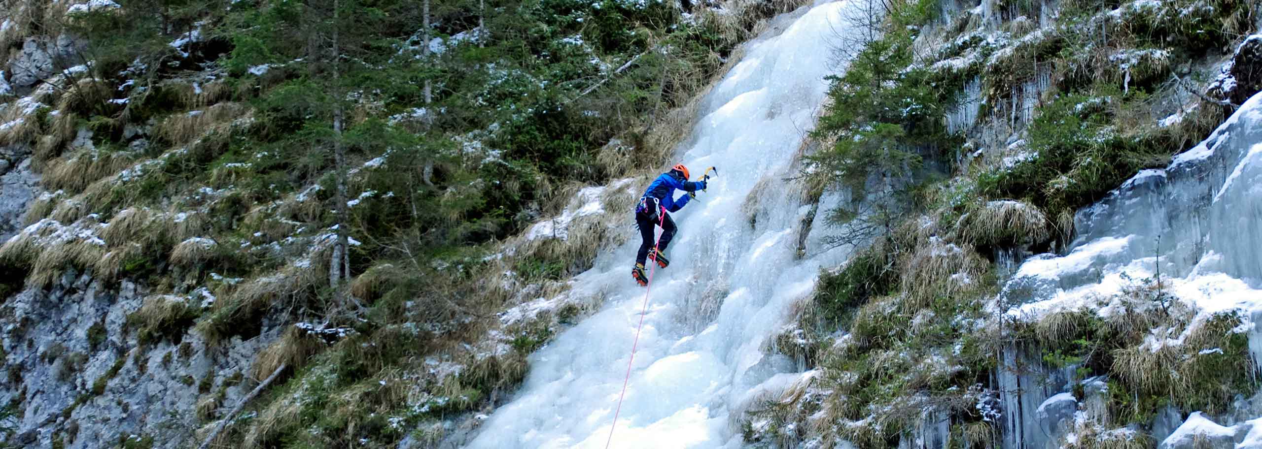 Ice Climbing with a Mountain Guide in Val Casies
