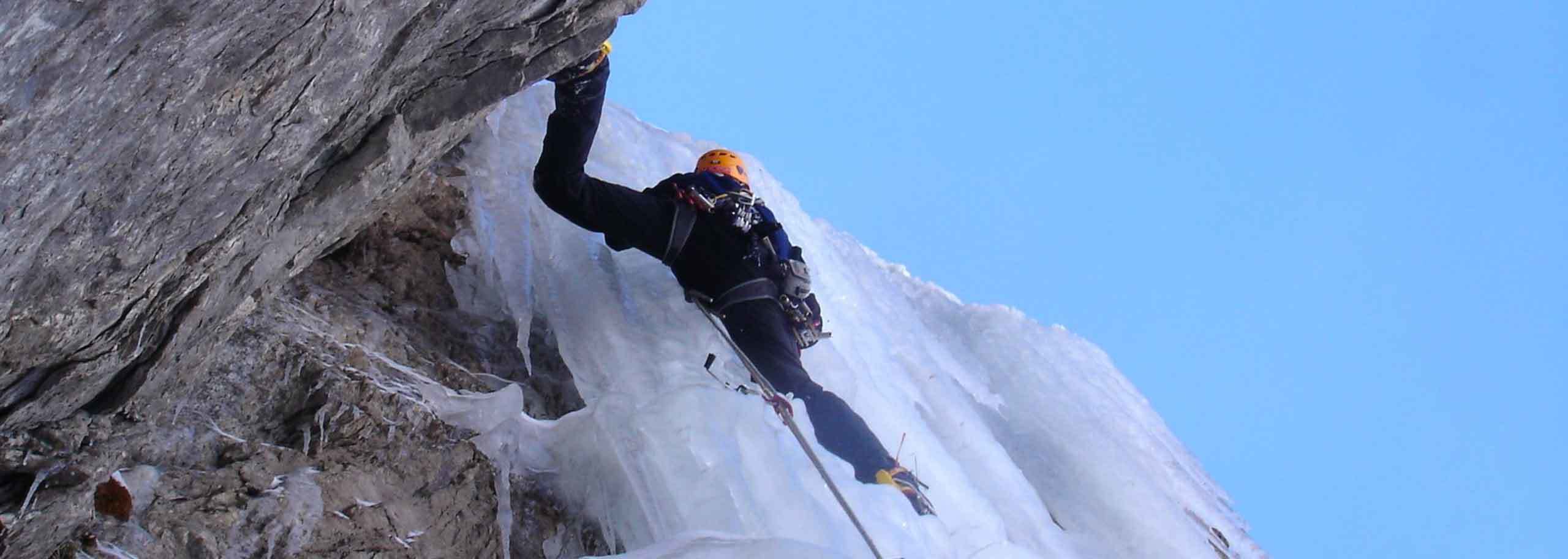 Ice Climbing in La Thuile, Icefalls Climbing