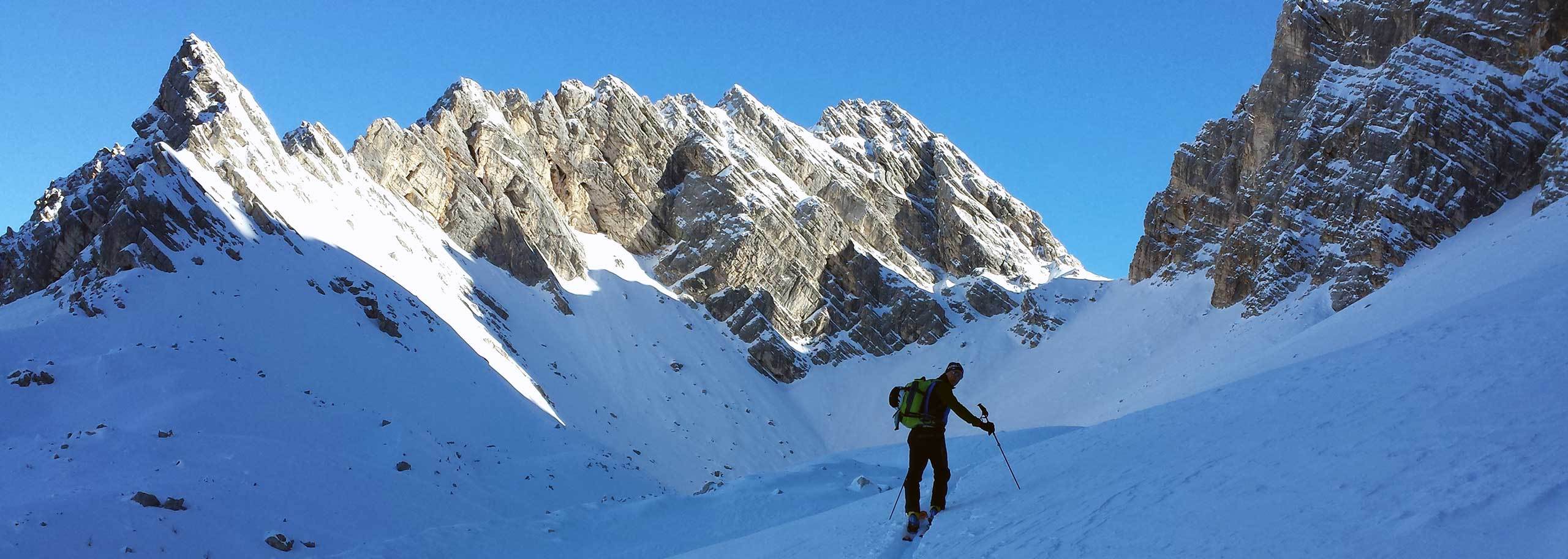 Sci Alpinismo a Zoldo con Guida Alpina