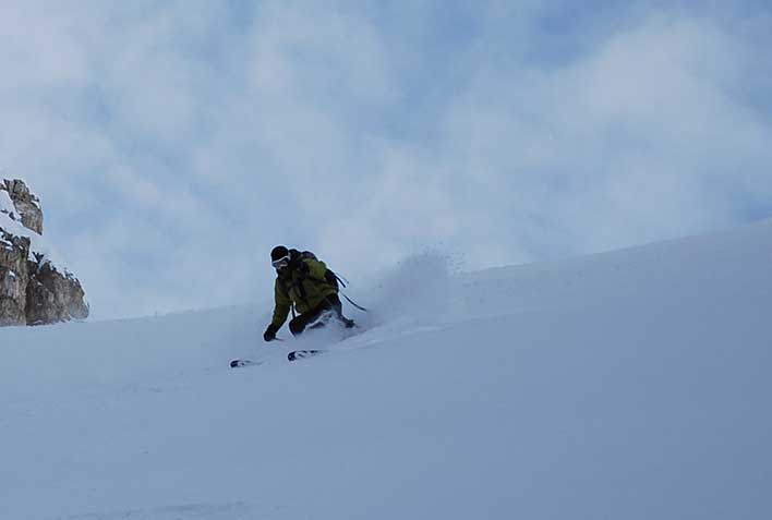 Off-piste Skiing with a Mountain Guide in Carezza
