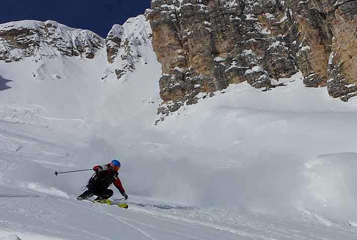 Off-piste Skiing with a Mountain Guide in Val Pusteria