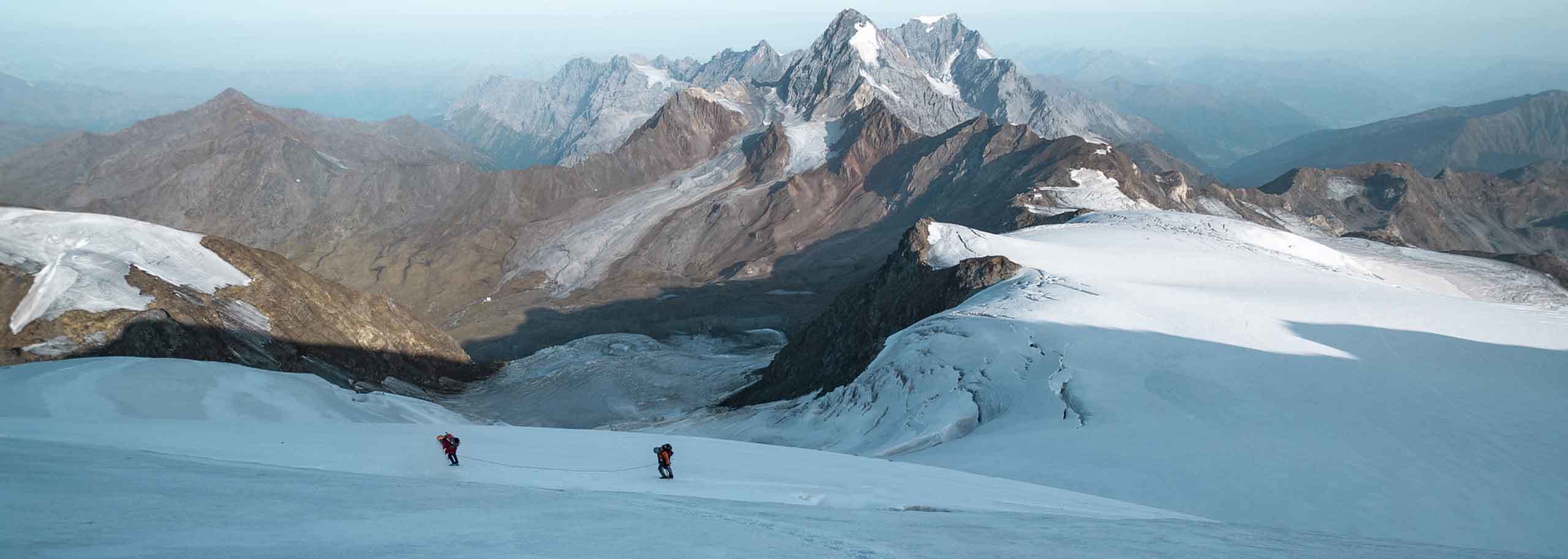 Mountaineering, Mountain Climbing with a Mountain Guide