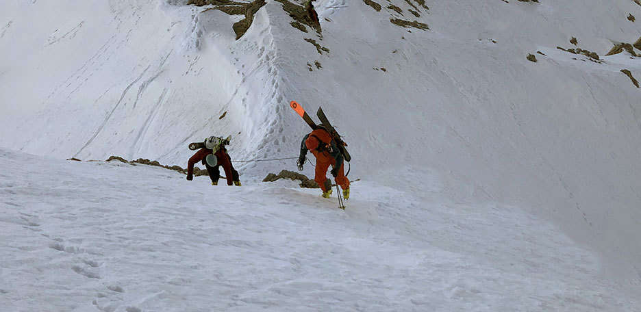 Backcountry Skiing in Aosta Valley, Ski Mountaineering to Mont Dolent