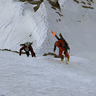 Backcountry Skiing in Aosta Valley, Ski Mountaineering to Mont Dolent