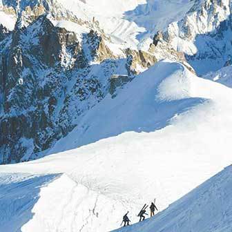 Mont Blanc Ski Touring from Grand Mulets Hut