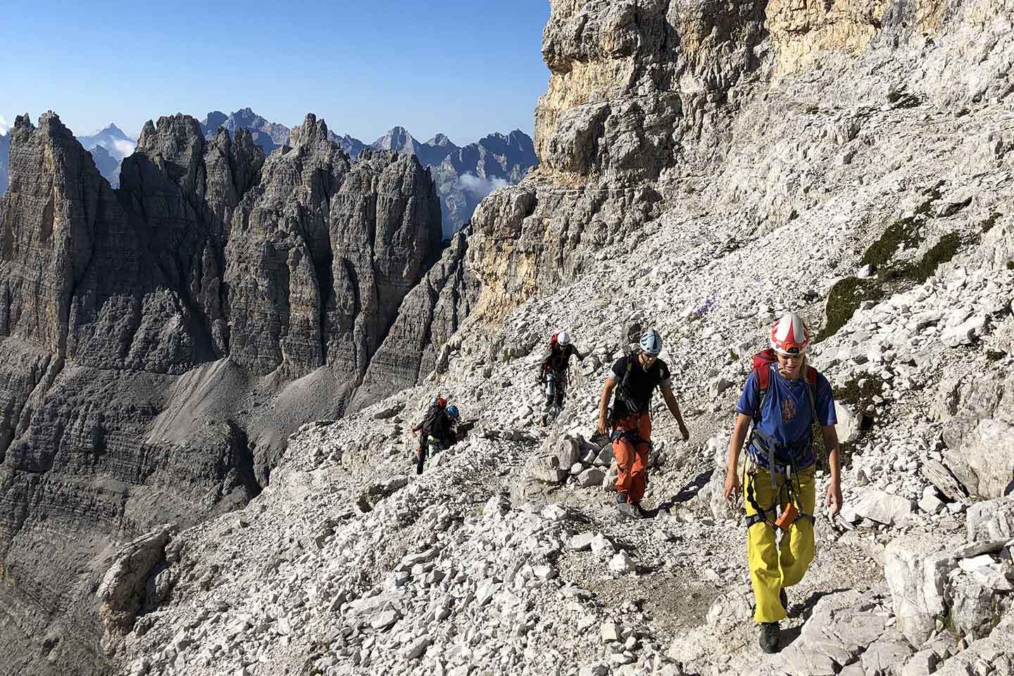 De Luca-Innerkofler Via Ferrata to Mount Paterno