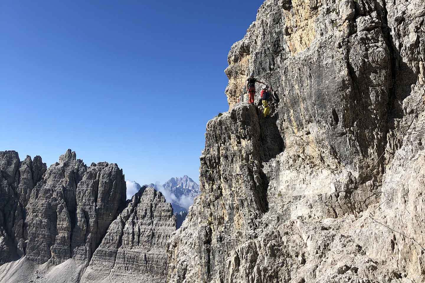 De Luca-Innerkofler Via Ferrata to Mount Paterno