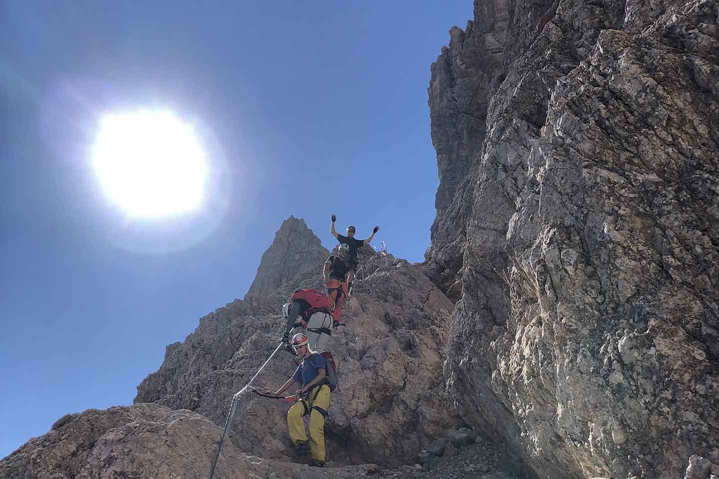 De Luca-Innerkofler Via Ferrata to Mount Paterno