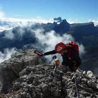 Via Ferrata Gianni Aglio at the Tofana di Mezzo