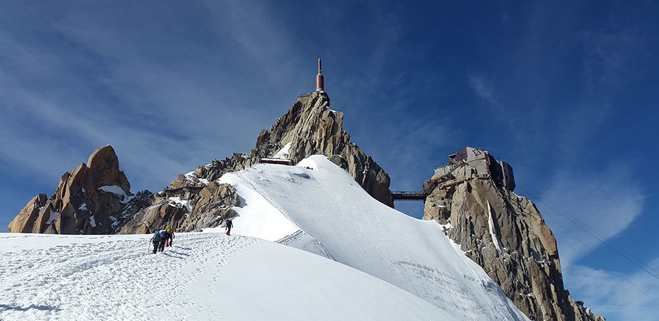 Vallée Blanche Traverse, Mont Blanc Glacier