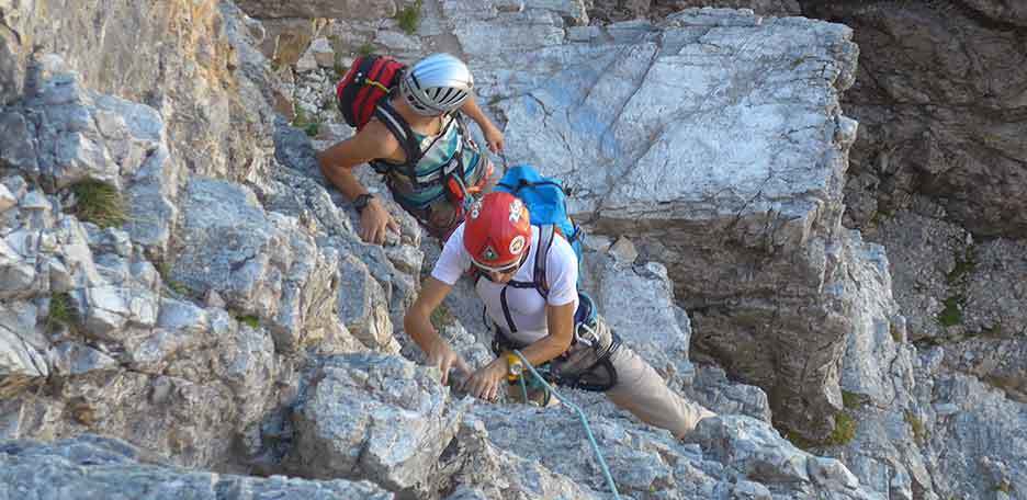 Arrampicata al Castelletto Inferiore, Spigolo Gasperi & Via Normale