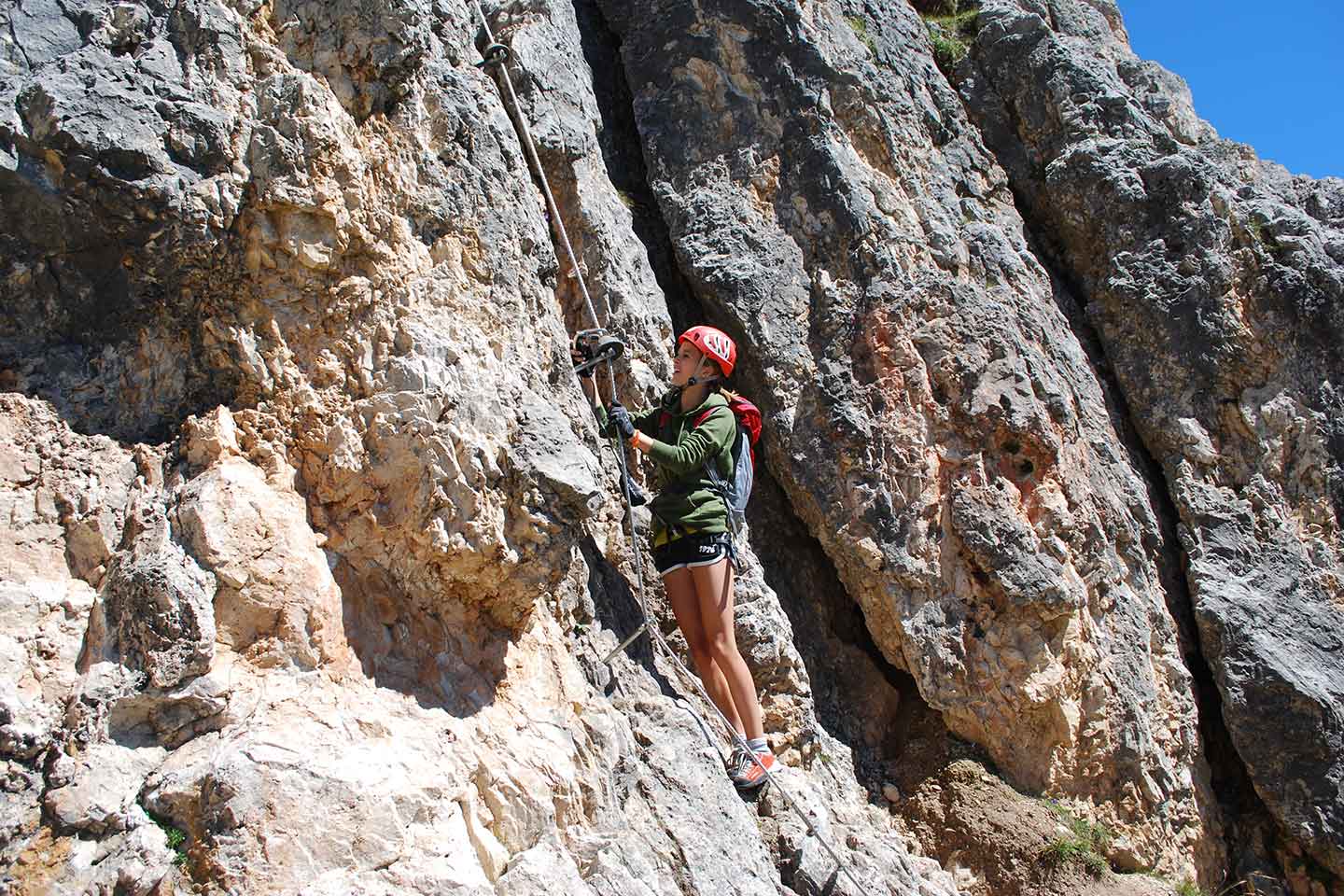 Via Ferrata Alpini to Col dei Bos