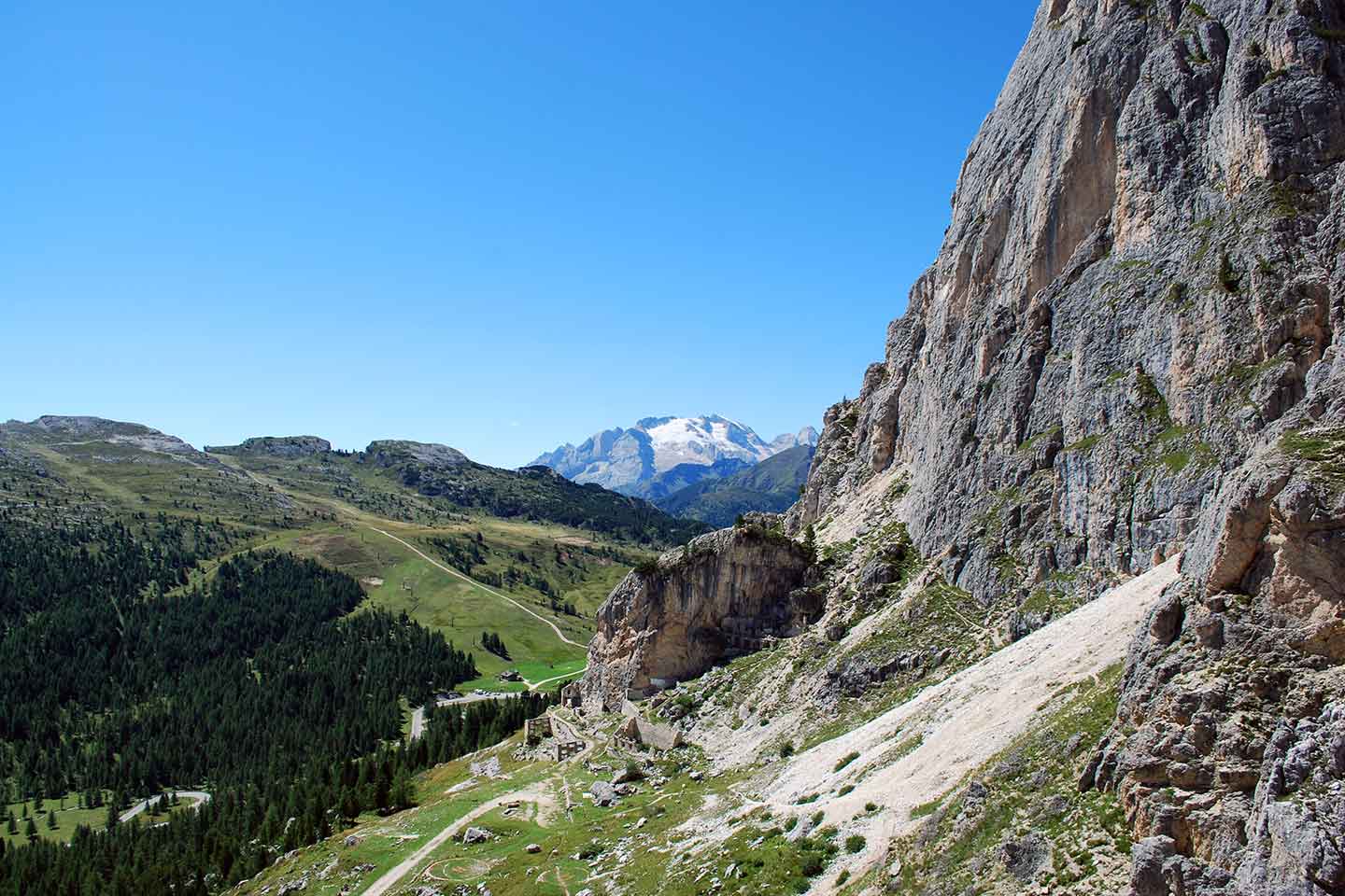 Via Ferrata Alpini to Col dei Bos