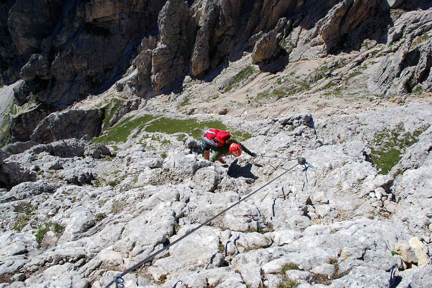 Via Ferrata Alpini to Col dei Bos