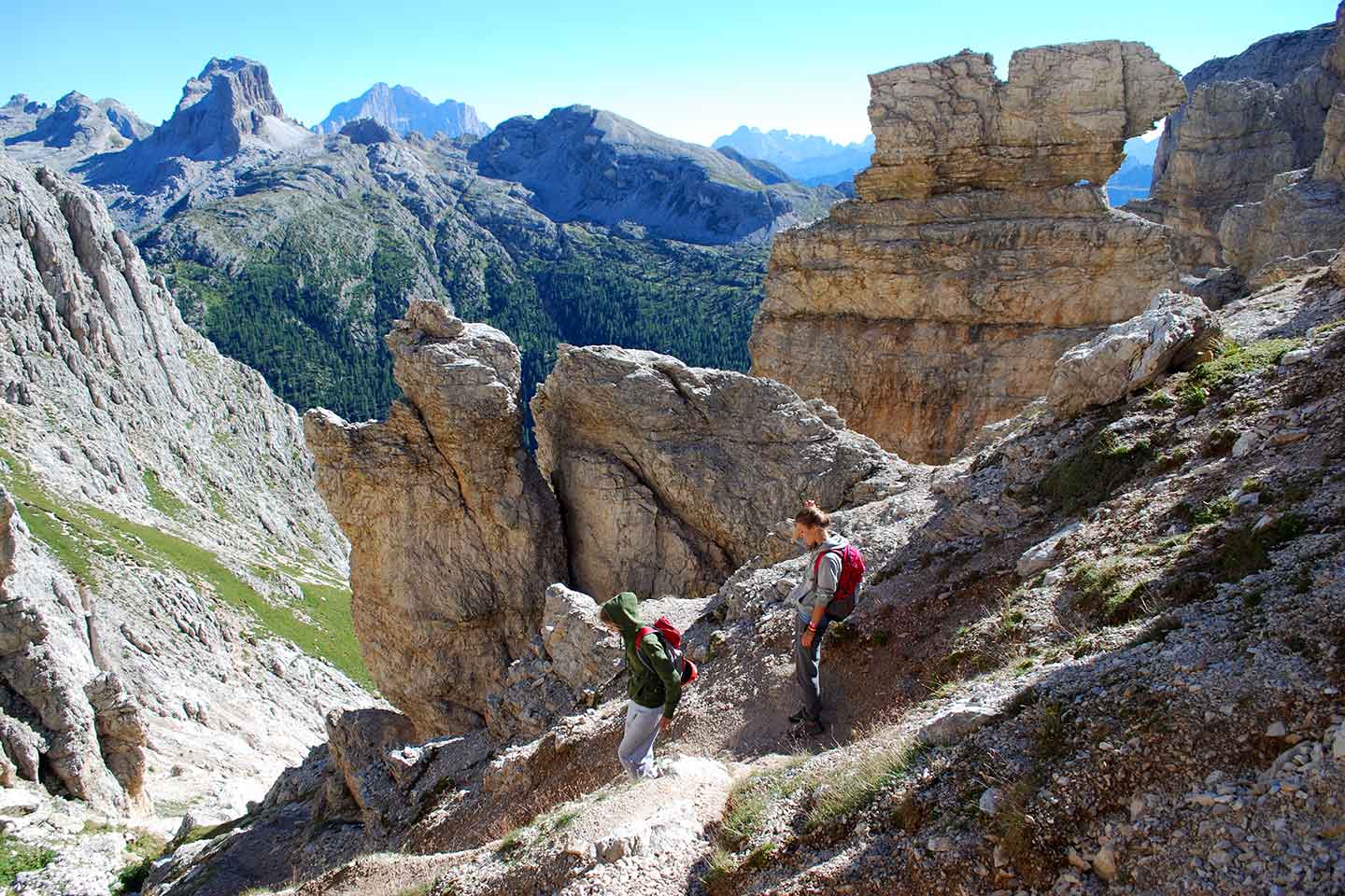 Via Ferrata Alpini to Col dei Bos