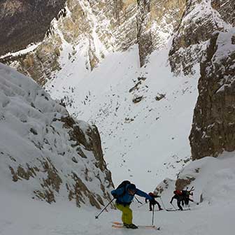 Ski Mountaineering to Forcella degli Angeli, Cadini di Misurina