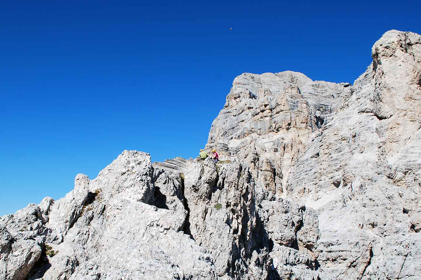 Via Ferrata Olivieri to Punta Anna in Tofana di Mezzo