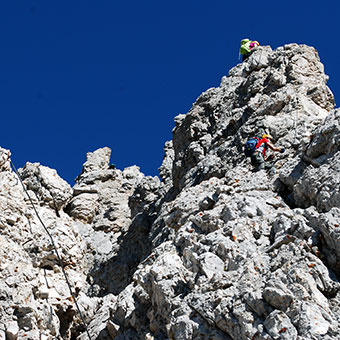 Via Ferrata Olivieri to Punta Anna in Tofana di Mezzo