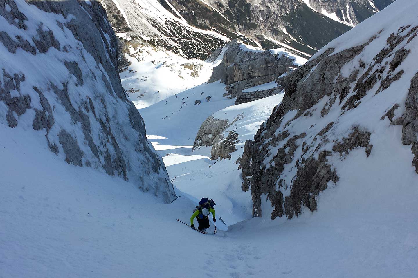 Ski Mountaineering to the Top of Antelao Mountain