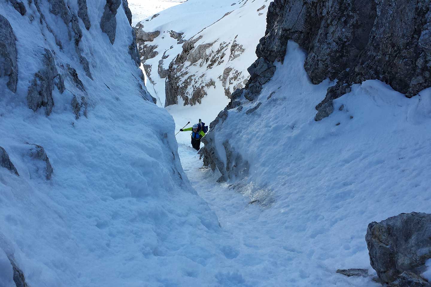 Ski Mountaineering to the Top of Antelao Mountain