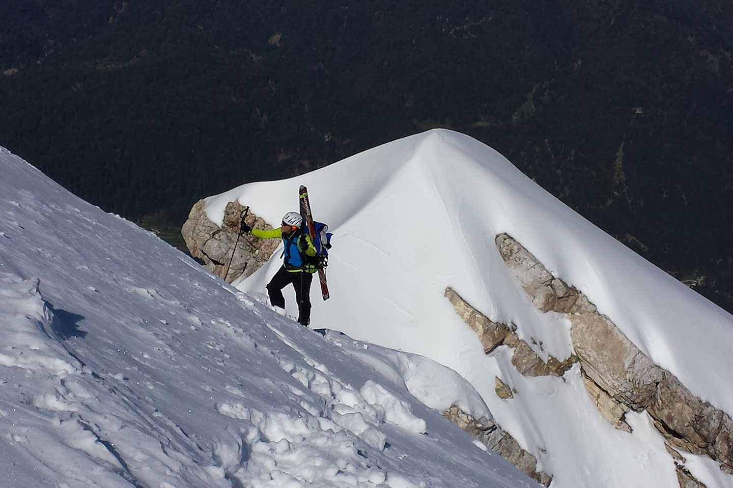 Ski Mountaineering to the Top of Antelao Mountain