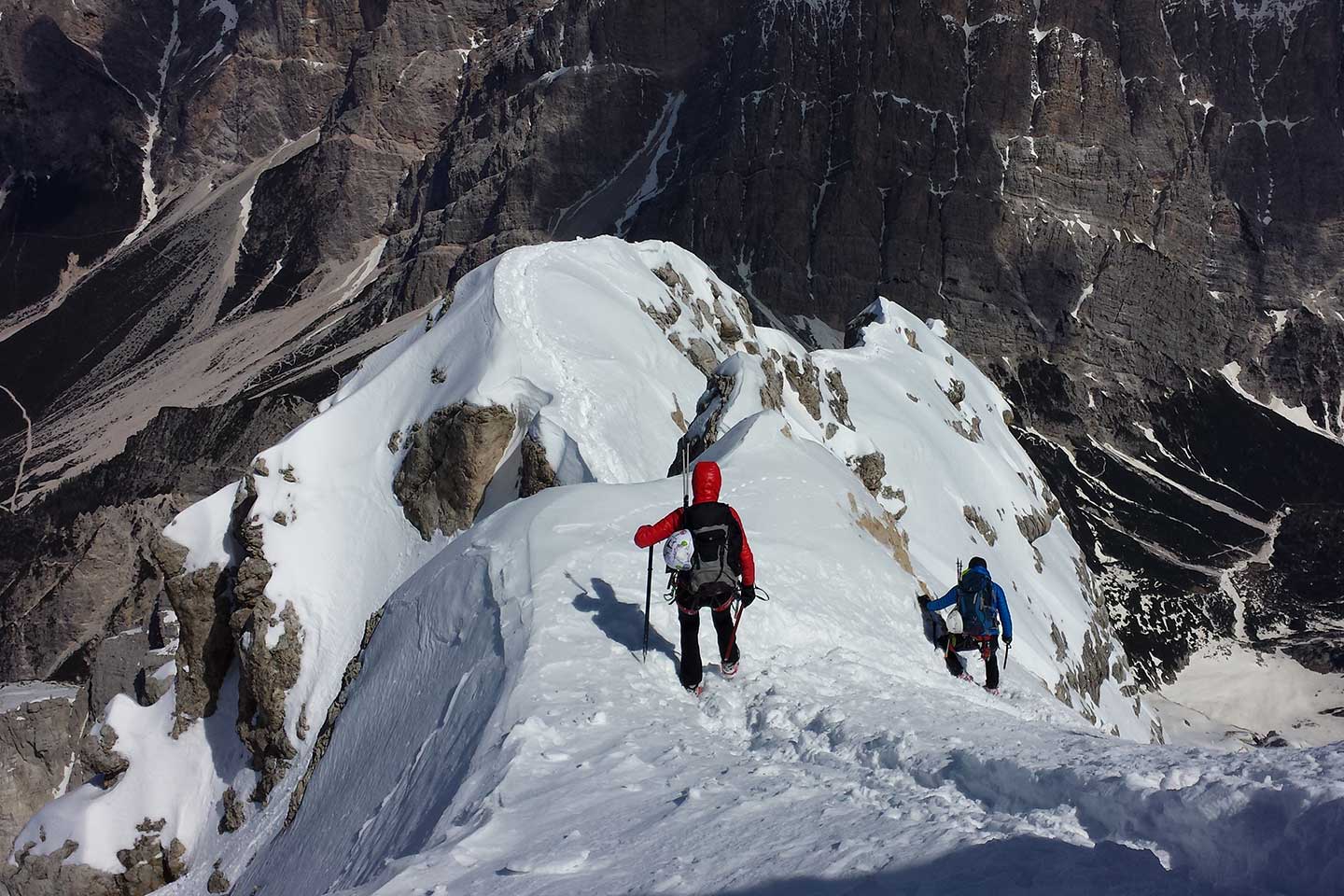 Ski Mountaineering to the Top of Antelao Mountain