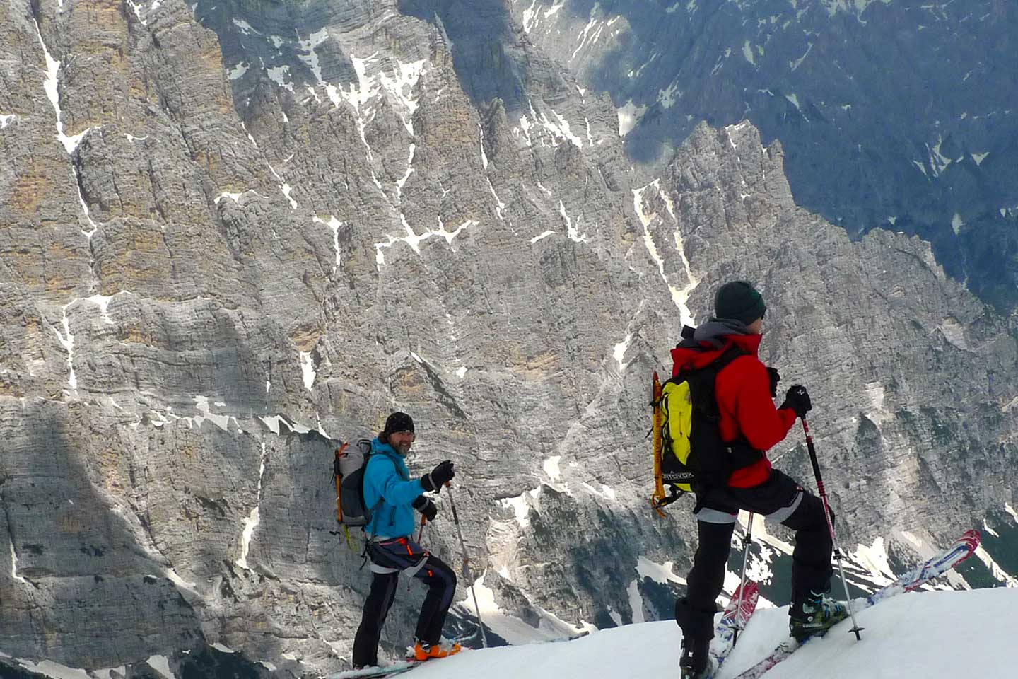 Ski Mountaineering to the Top of Antelao Mountain