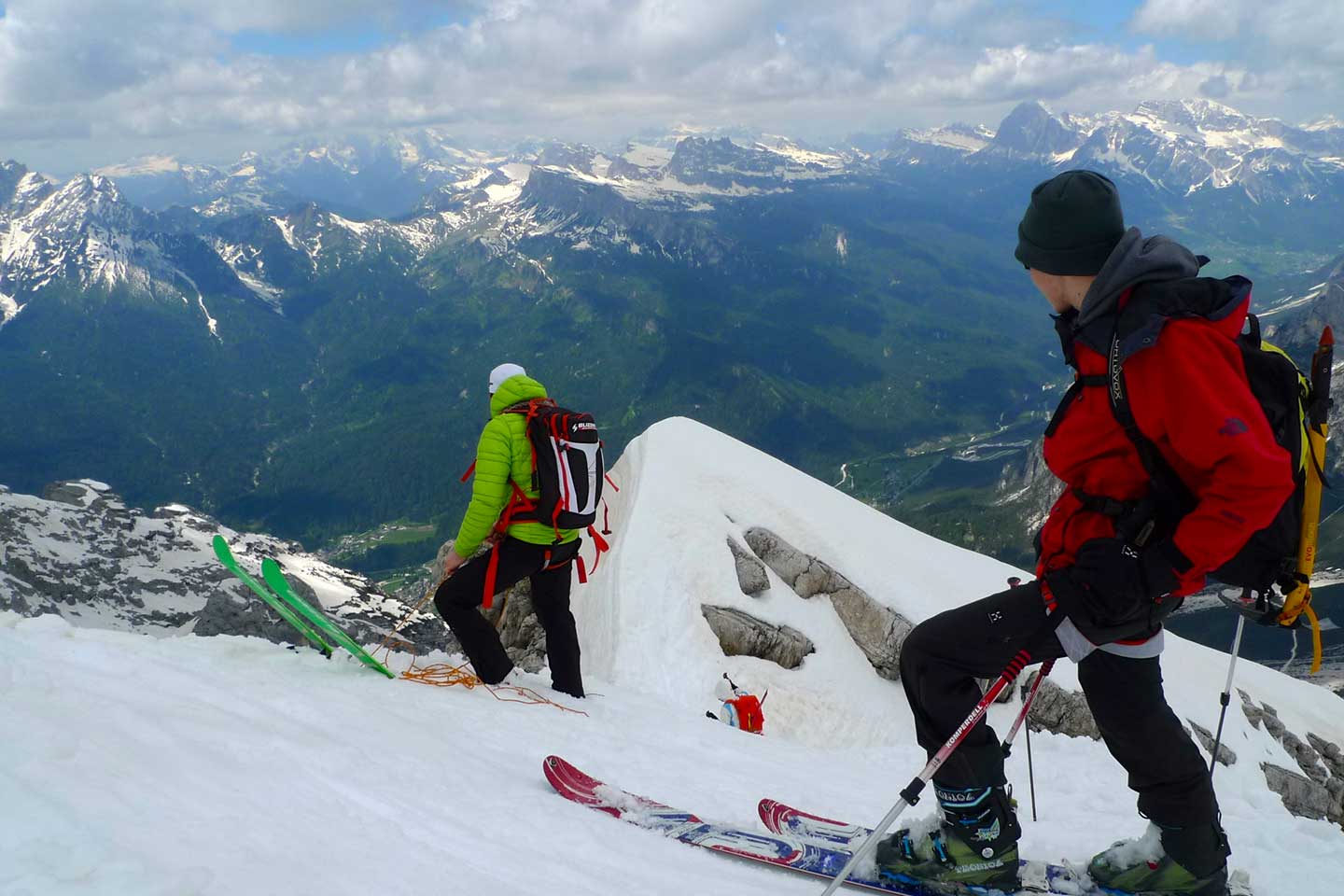 Ski Mountaineering to the Top of Antelao Mountain