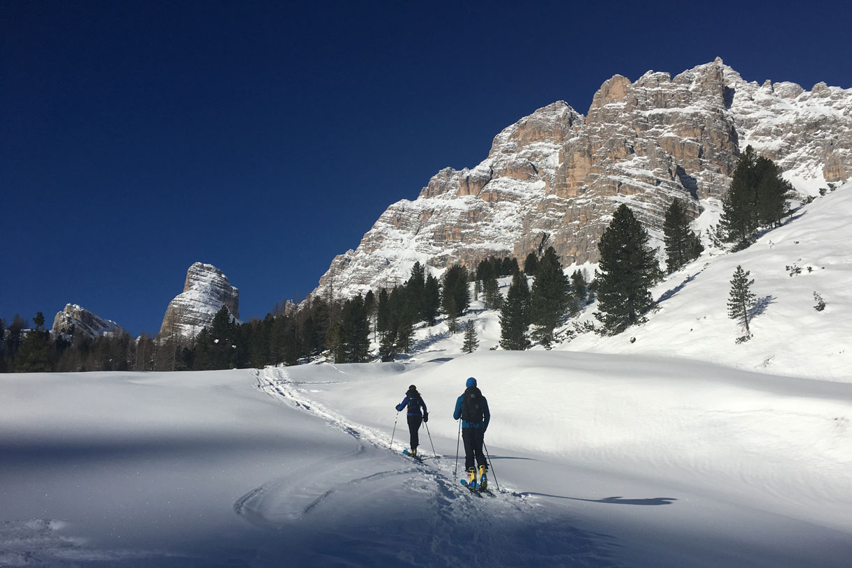 Sci Alpinismo alla Forcella delle Bance al Monte Popena