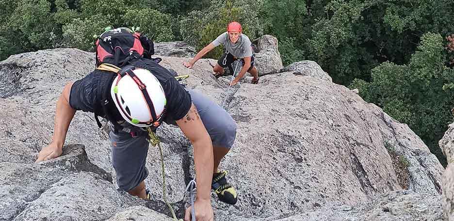 Arrampicata dello Spigolo Barbiero a Rocca Pendice