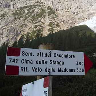 Sentiero Attrezzato del Cacciatore a Cima Stanga