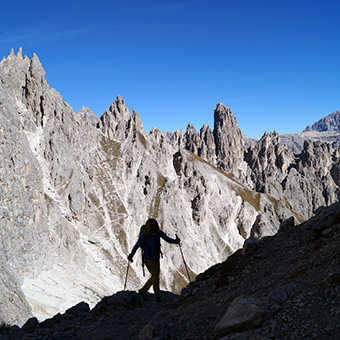 Trekking to Cadini di Misurina