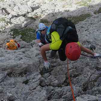 Via Ferrata del Canalone to Punta della Disperazione