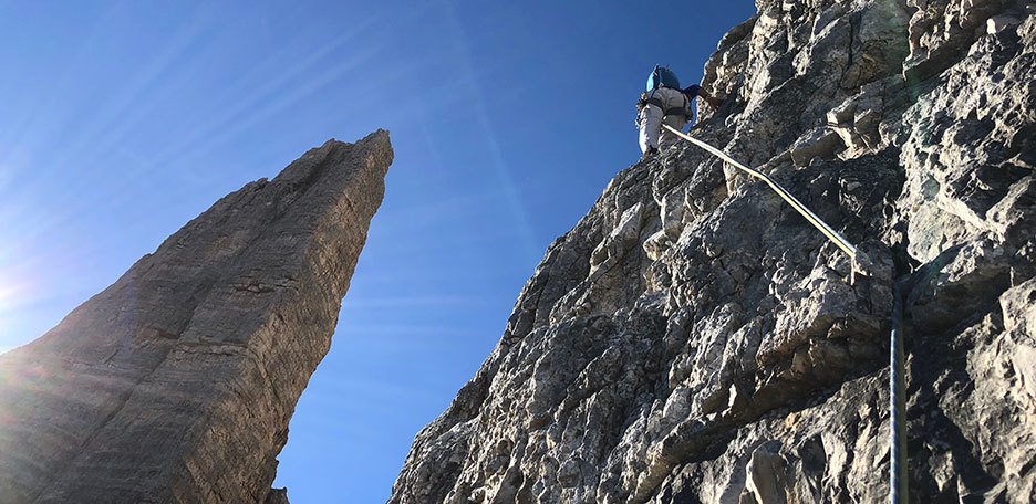 Cassin Climbing Route to the Piccolissima di Lavaredo