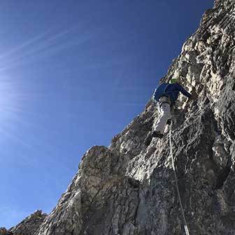 Cassin Climbing Route to the Piccolissima di Lavaredo