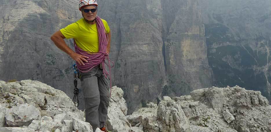 Castiglioni Climbing Route to Torre Venezia in Civetta - Renato Bernard Mountain Guide