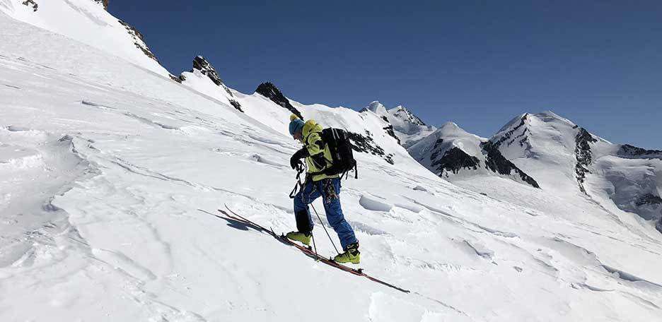 Ski Mountaineering to Pollux and Castor Mountains