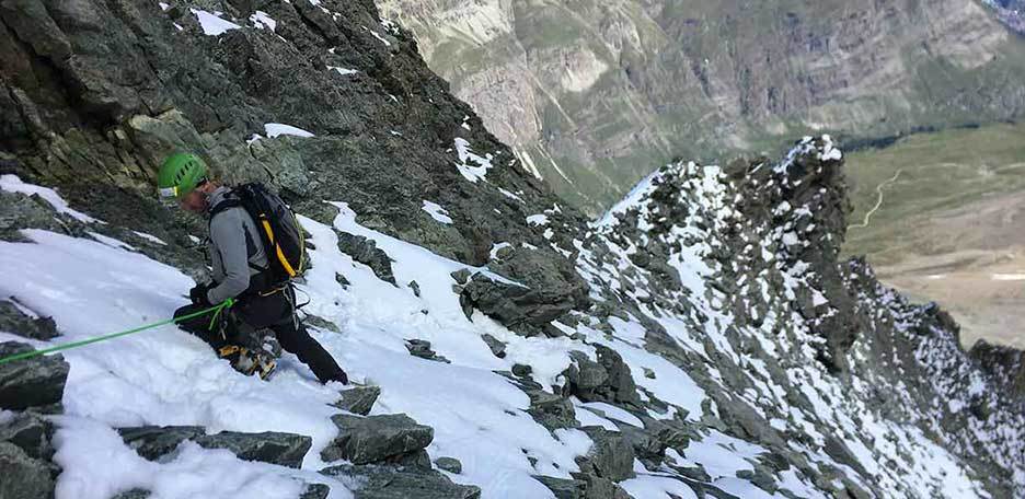 Climb to Matterhorn, Cresta del Leone - Italian Normal Route